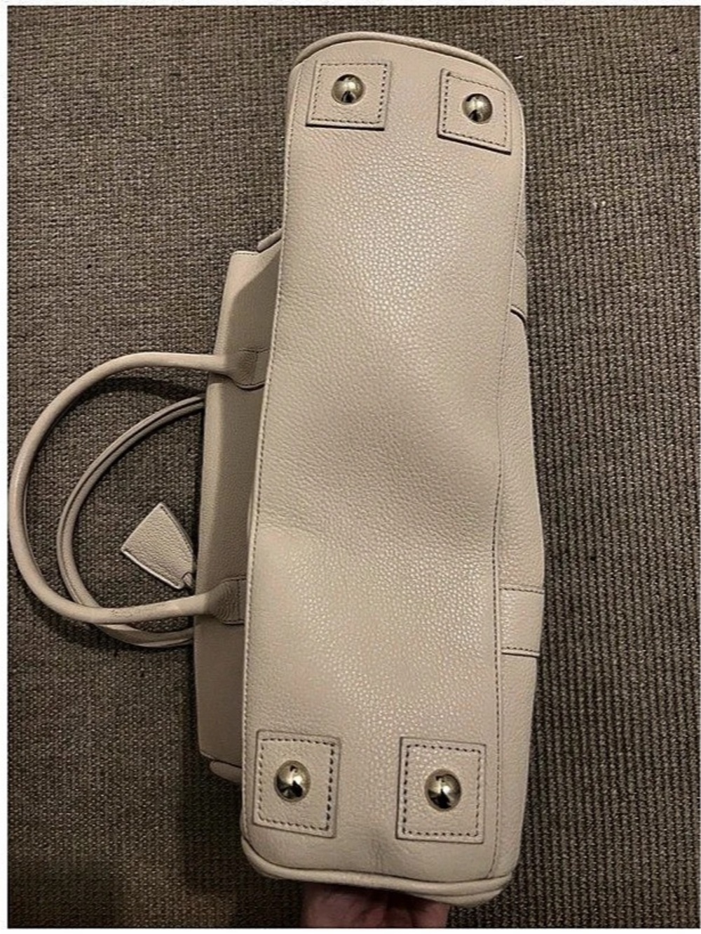 Mulberry Bayswater Small Classic Grain H656 Buttercream Leather Tote in Cream - Picture 5 of 8